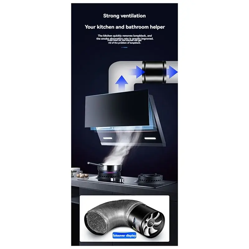 A21Q - انخفاض ديسيبل صوت هادئ سوبر شفط مشروع مروحة خط أنابيب العادم التهوية مروحة العادم قناة التهوية منفاخ المشجعين #3