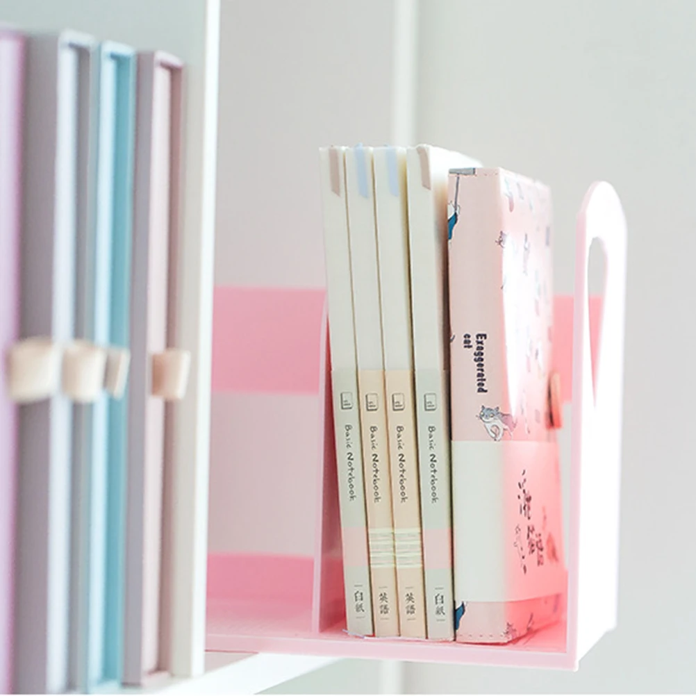 

Simple Bookshelf File Holder Document Rack Desktop Storage Manager Stand Organizer