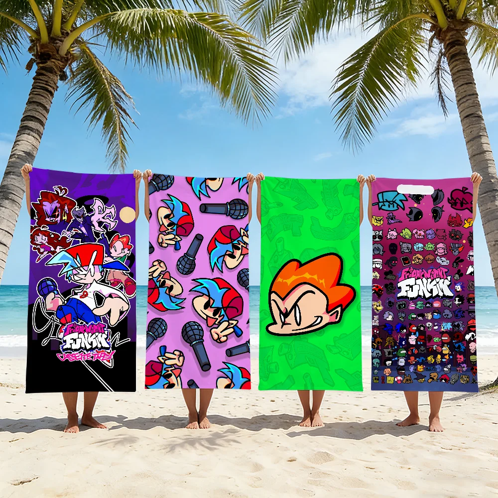 Game F-Friday N-Night F-Funkin Towel For Swim Yoga Gym Quick Drying Soft and skin-friendly Beach Towels All-Season