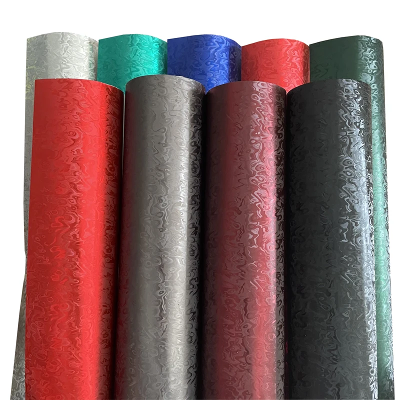 

Newest PET Ghost Metaverse Carbon Fiber Vinyl Wrap Film Car Decal Wrapping with Air Release