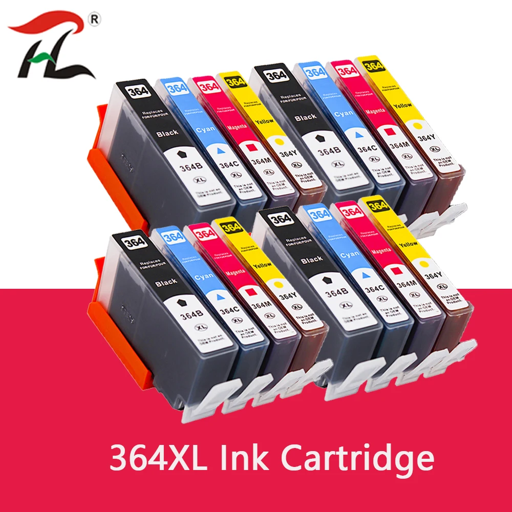 364XL 364 Compatible Ink Cartridge for HP364 xl Photosmart 5520 5524 6510 6520 7510 B109 B110 B209 B210 C309 C310 C410 Printer