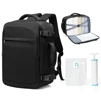 Mochila de Viaje para Cabina, Mochila para Hombre y Mujer con Bolsas de Vacío y Bomba, Mochila de Mano, Equipaje de Cabina Ryanair 40x20x25