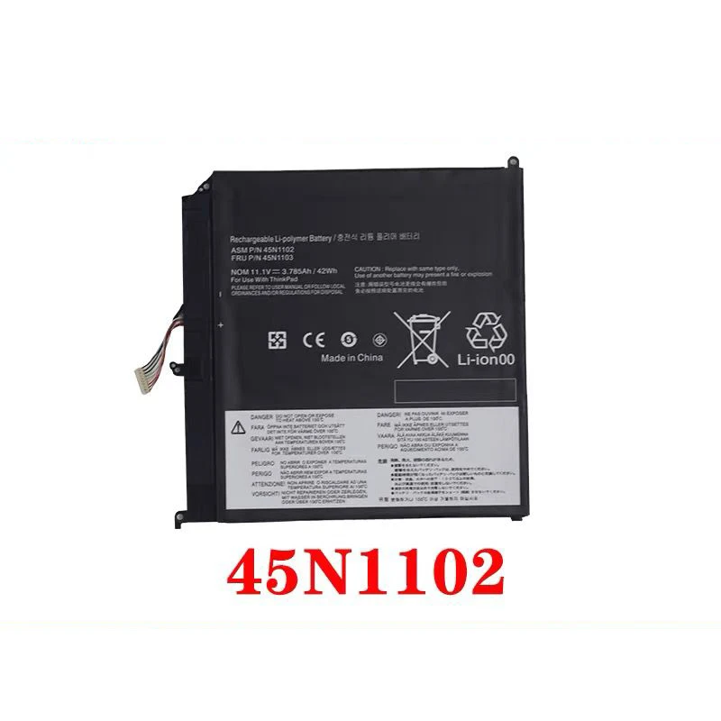 45N1102 45N1103 Laptop Battery for Lenovo ThinkPad X1 Helix Tablet Built-in Batteries 3ICP6/46/122 11.1V 42Wh/3785mAh