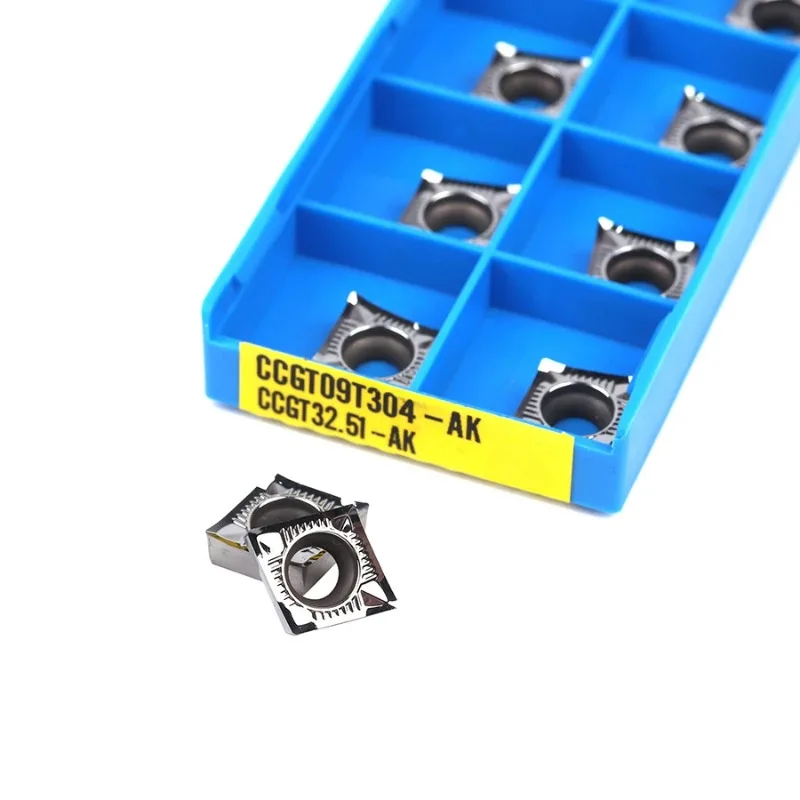 

CCGT09T302/304/308-AK ZM01 Carbide Inserts for Aluminum CNC Turning Lathe Tools 10PCS