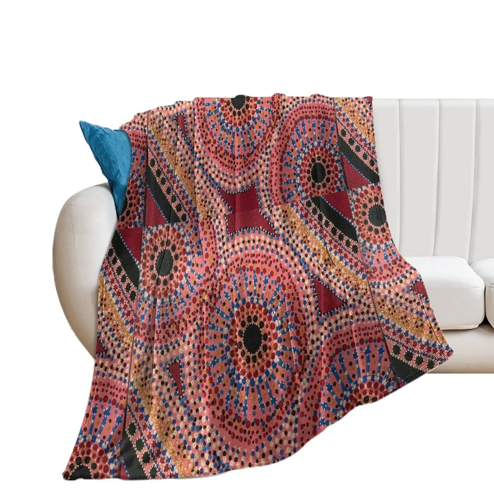 

Aboriginal art -3 minds Throw Blanket Blankets Sofas Of Decoration Hairys Blankets