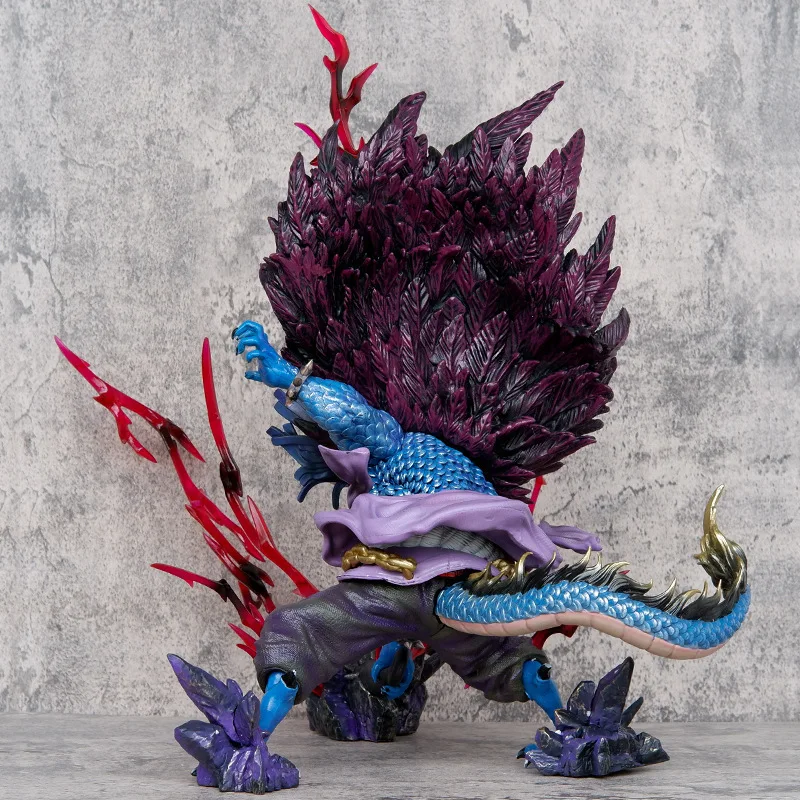 One Piece figure GK thunder gossip, semi-animal, four emperors, Kaido figure, fish and fish fruit hit Kaido