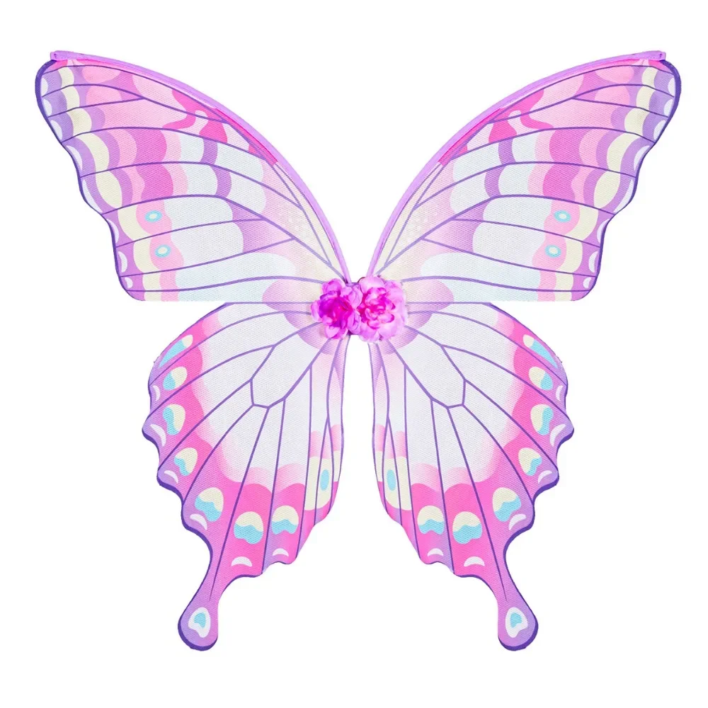 Giorno di Pasqua Bambini Adulti Ali di farfalla colorate Elfo Fiore Fata Principessa Danza Festa Spettacolo teatrale Accessorio per Halloween Cos