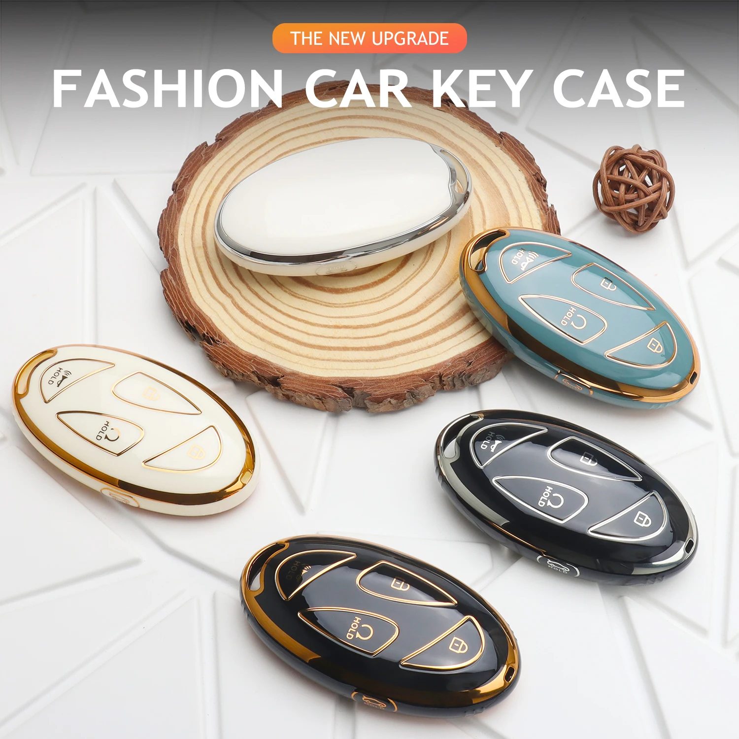 

TPU Car Key Case Cover Protection Shell for Hyundai IONIQ 6 New Grand Prix GN7 Kona 5 Buttons Protector Shell Car Accessories