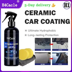 Revestimiento de cerámica H1 para coche, espray de detalle rápido, protección extendida de ceras, selladores, recubrimientos, cuidado rápido de pintura sin agua, cuidado del coche