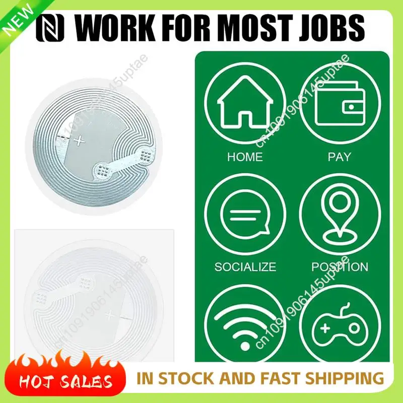 

N88R 50 шт. NFC-метки, NFC-карты, NFC-наклейки Ntag215 NFC-тег NFC-картки для монет для Tagmo, мобильных телефонов и устройств с поддержкой NFC