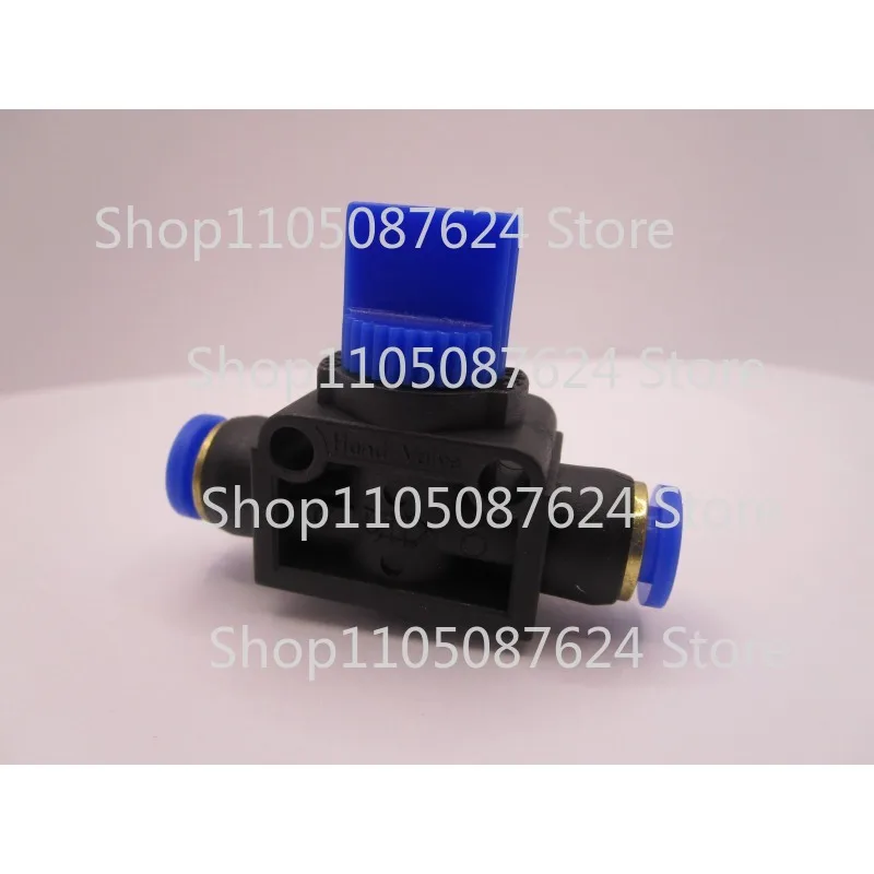 SS    Push to connect manual 3 way hand valve HVFF-6 Fits HE-3-QS-6 Fast Shipping