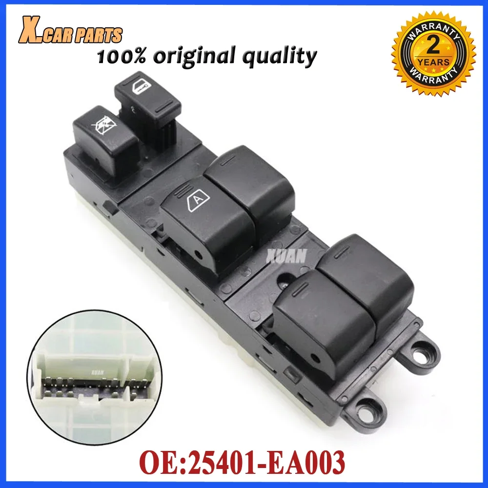 Car Power Window Master Control Switch 25401-EA003 For Nissan Frontier For Xterra 2005-2012 25401EA003 25401 EA003