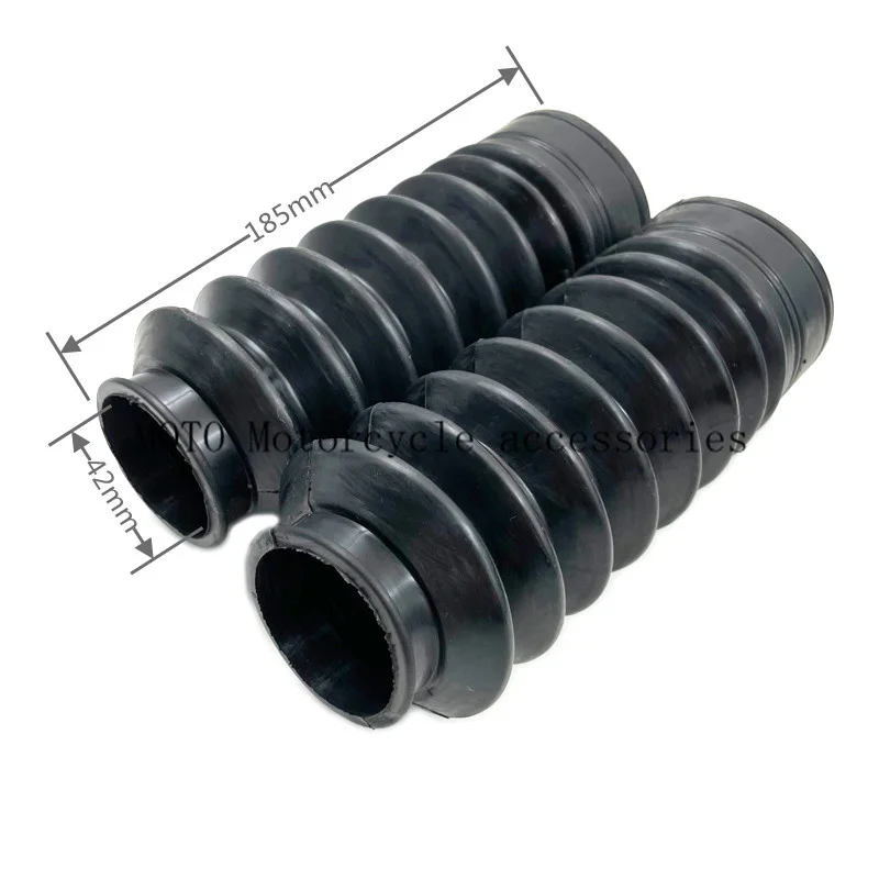 

Black Rubber front Fork Cover Shock Absorber Cover For Triumph Street twin Bonneville bobberBlack T100 T120 T900