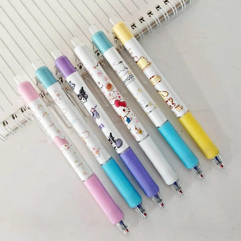

36PCS/ лот SANRIO KUROMI мелодии KITTY стираемый гель ручка мило 0,5 мм синие чернила нейтральные ручки рекламные подарки офис школьные принадлежности