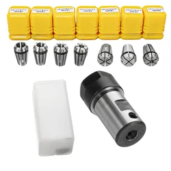 8Pcs/Set ER11A 5mm Spindle Motor Collet Extension Rod +1-7mm ER11 Milling Spring Collet Chuck Shaft Holder CNC Lathe Engraving