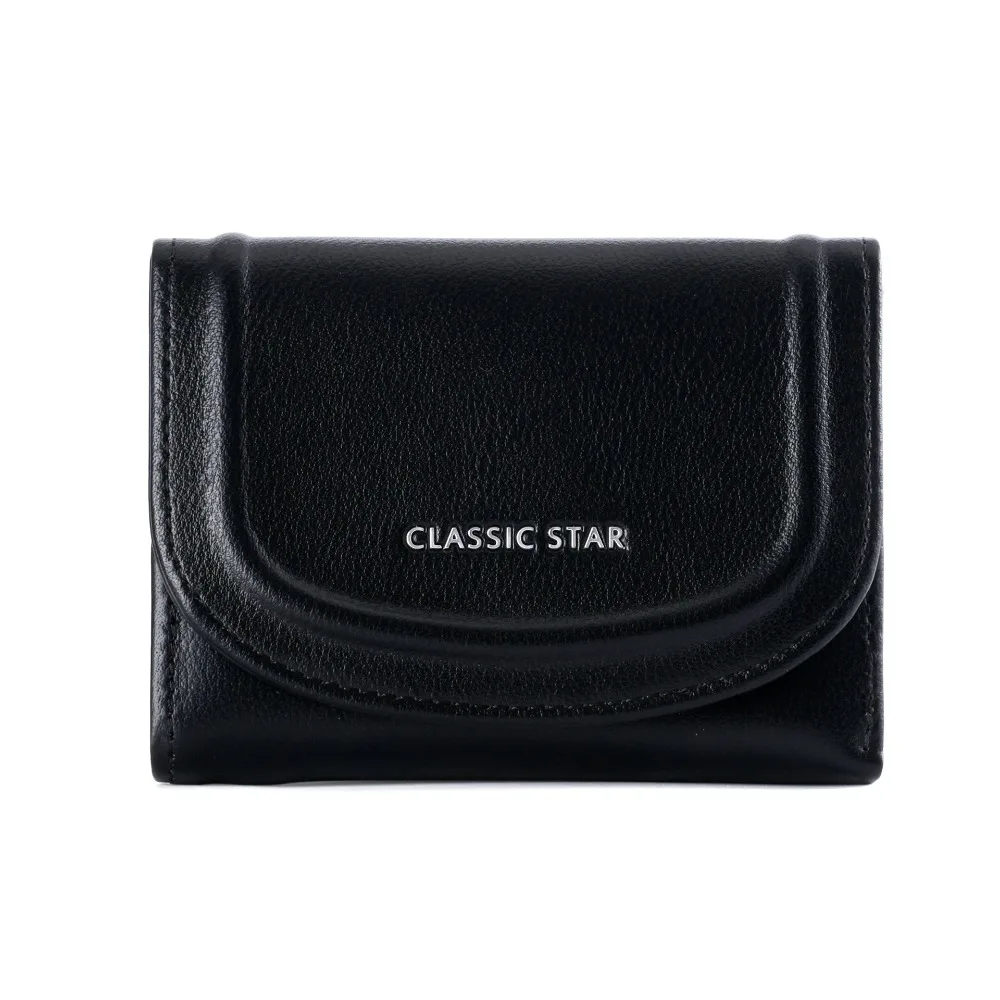 

Card Bag Multi Card Women's Wallet Fold PU Leather Short Wallet Solid Color Minimalism Student Purse Daily