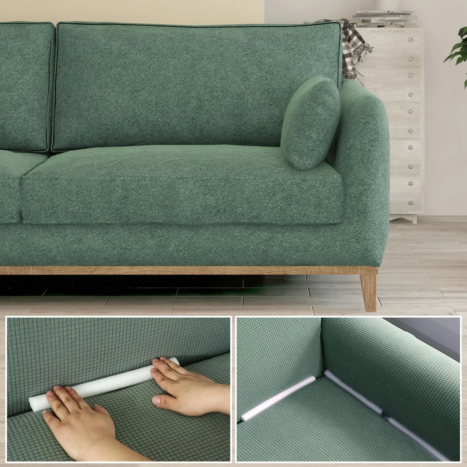 Multiuse Stretch Couch Stick, Hastes Flexíveis, Gaps Filler, Almofada do Sofá, Espuma Pullout, Sofá Gap, 14Pcs