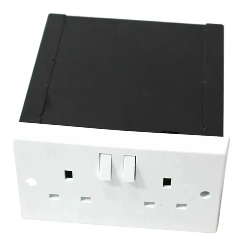 

B27B New Imitation Double UK Plug Socket Wall Security Secret Stash Box Covert Diversion Safe Hidde Safe