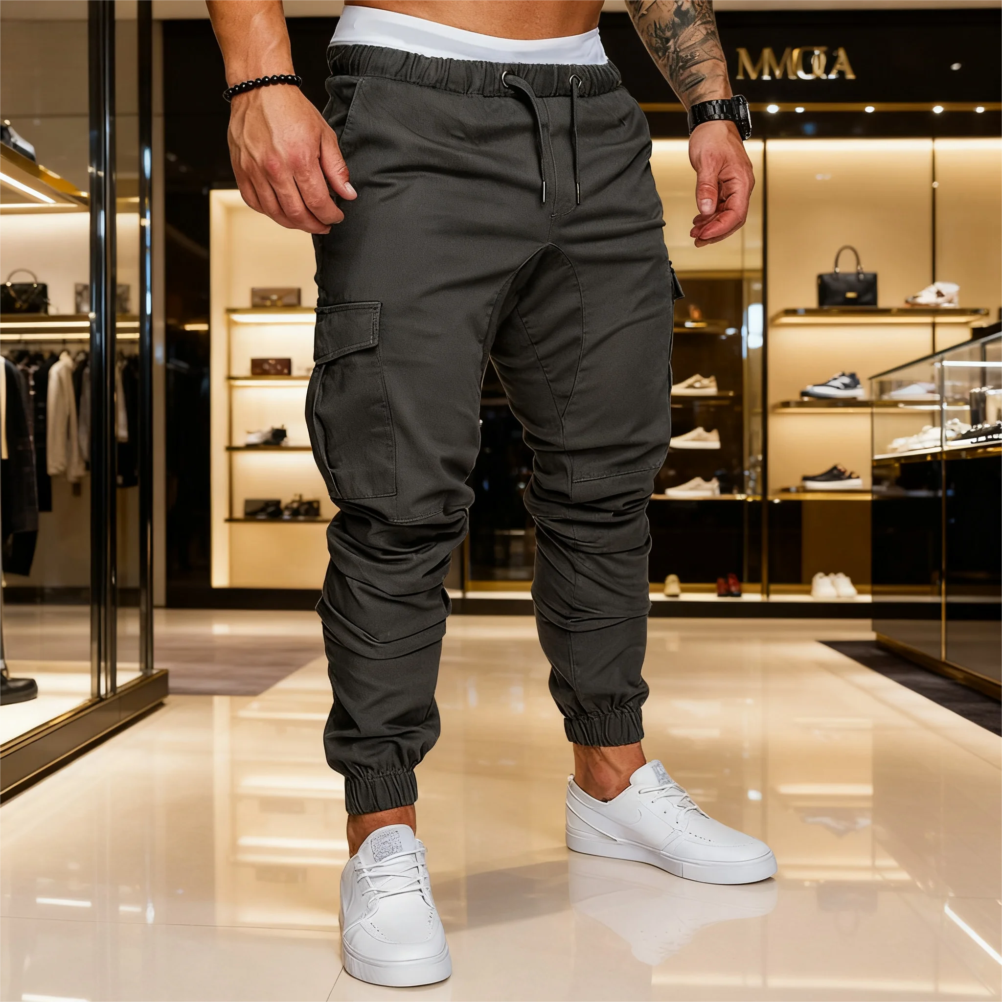 الرجال Sweatpants السراويل الفضفاضة رجل الذكور الملابس رياضة رياضة كبيرة الحجم الرجال السراويل الملابس البضائع Y2k رياضية عداء ببطء ركض المسار
