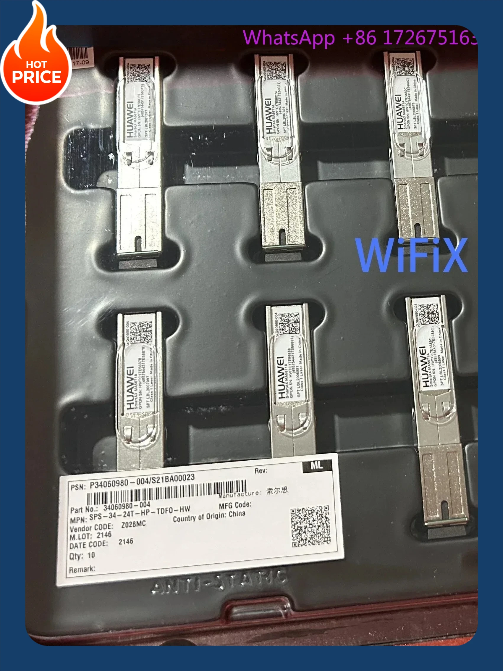 

MA5671A Оптический Cat Stick 2,5G GPON ONT Ультрагигабитный широкополосный интерфейс SFP