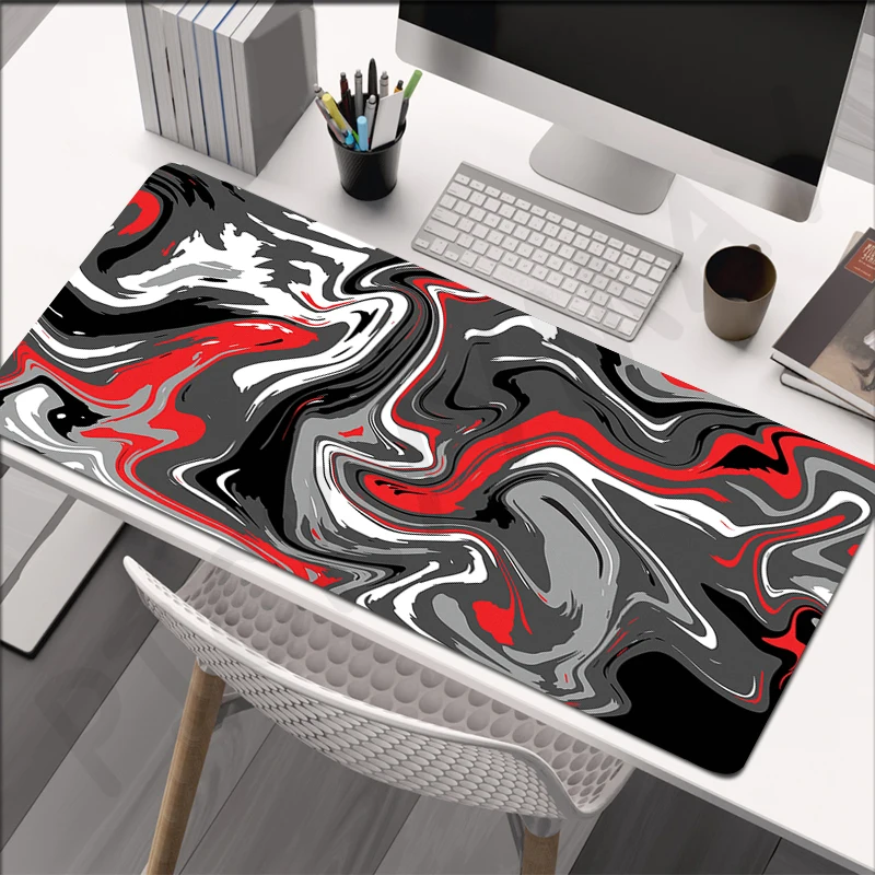 Liquid 80x30cm XXL Lock Edge Mousepads Large Gaming Mousepad Keyboard Mats Mouse Mat Non-Slip Beast Desk Pad For Gift Mouse Pads