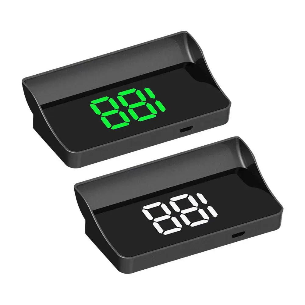 V9 رئيس يصل العرض عداد السرعة الرقمي GPS HUD التوصيل والتشغيل لجميع السيارات الخط الكبير KMH الزجاج الأمامي العارض اكسسوارات السيارات