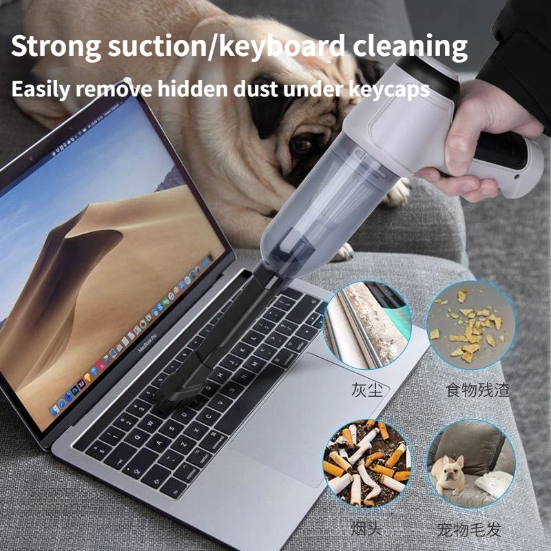 Car mounted vacuum cleaner wireless mini handheld portable blowing and suction home cleaning desktop car vacuum cleaner