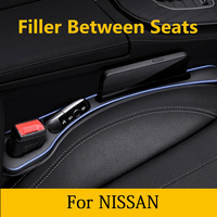 2X For NISSAN Juke F15 F16 Leaf ZE0 ZE1 350Z Z33 370Z Car Seat Gap Filler Between Seats Crevice Interior Decoration Accessories