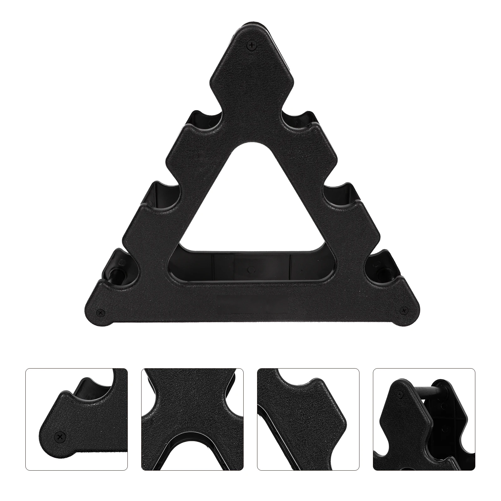 

Rack Black Barbell Holder Plastic Household Dumbbell Holder Weight Stand Fitness Accessory Home Office Dumbbell Storage