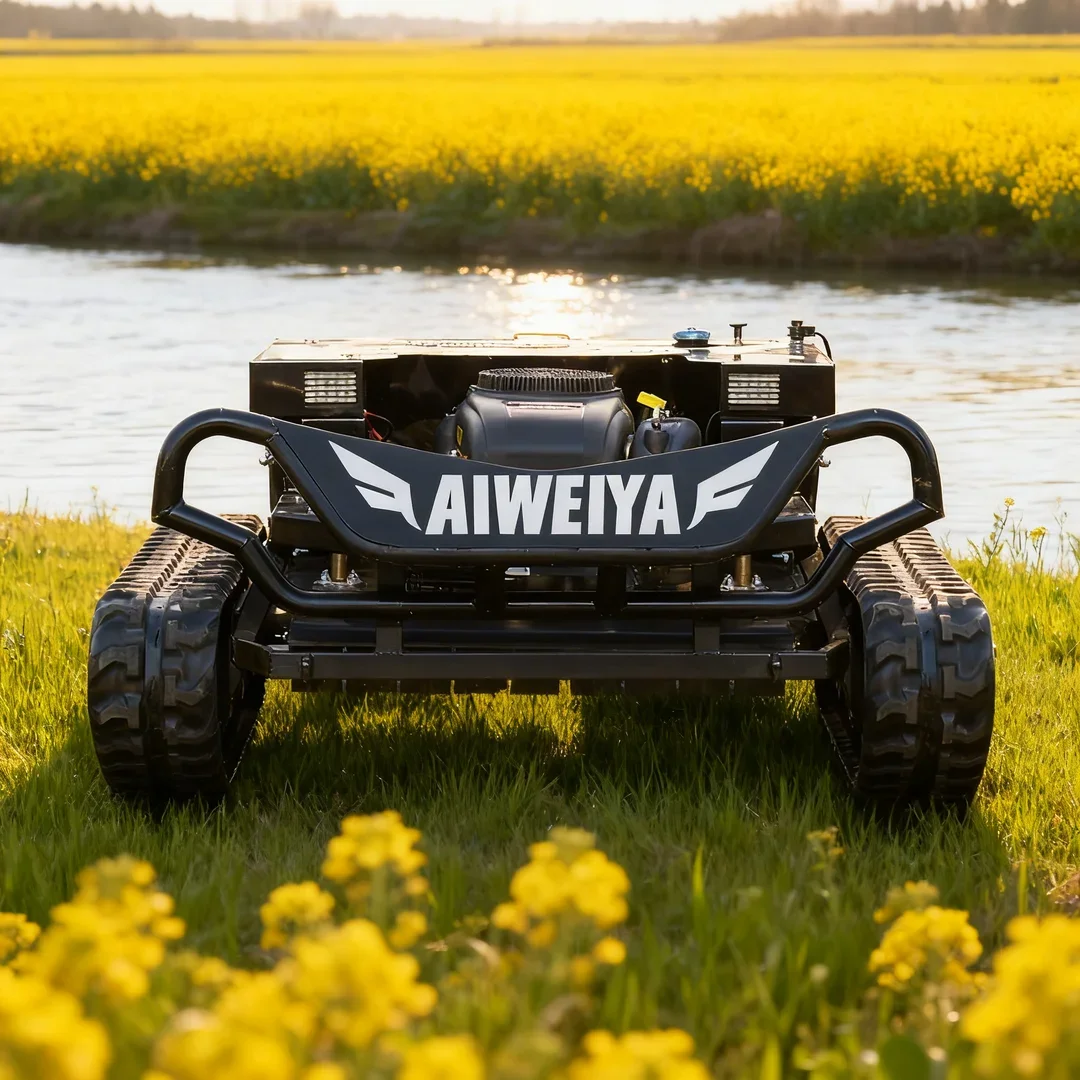 

Customized CE Euro V Approved Remote Control Tank Robot Flail Lawn Mower All-Terrain Fast Delivery for Lawn Yard Farm