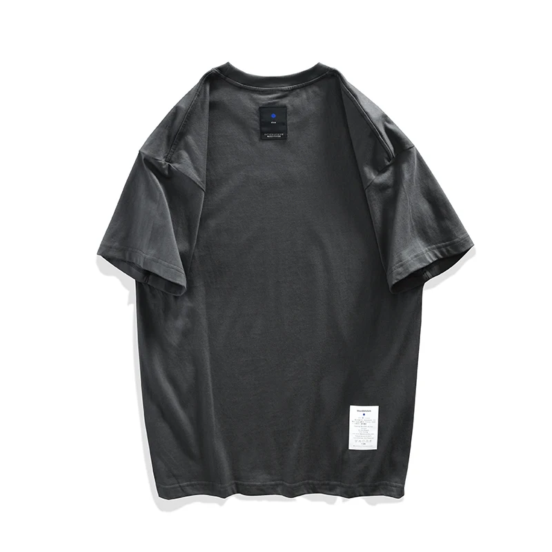 

New Stylish Short Sleeved Casual Cotton T Shirts Men Brand Trendy Round Neck American European Size Tops Clothes Vetement Homme