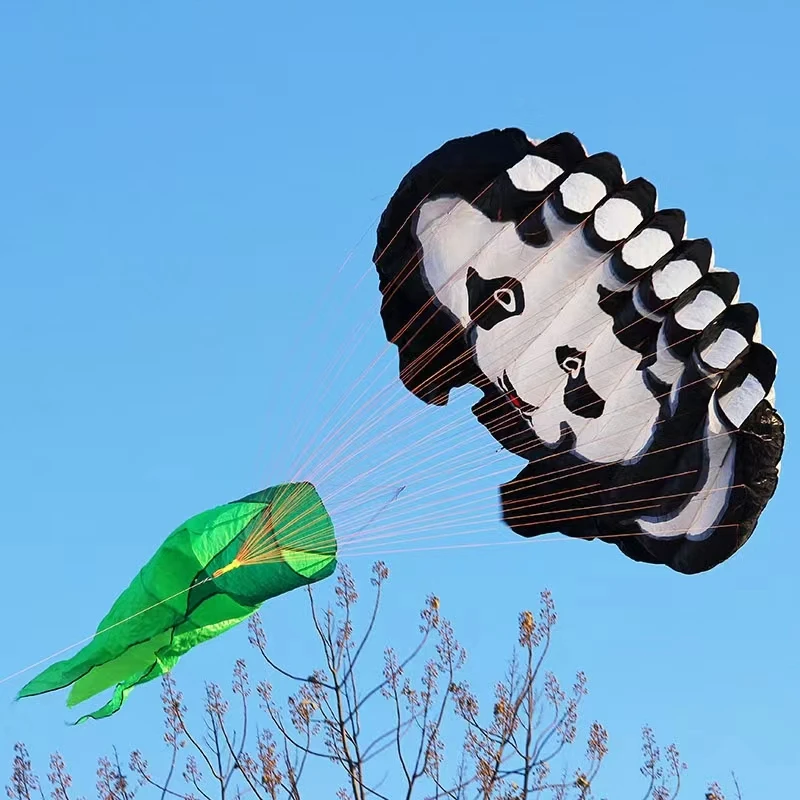 Panda vlieger grote zachte vliegers lopen in de lucht buitenspeelgoed professionele windvliegers sportvlieger gigantische vliegers voor volwassenen Vliegend speelgoedplezier