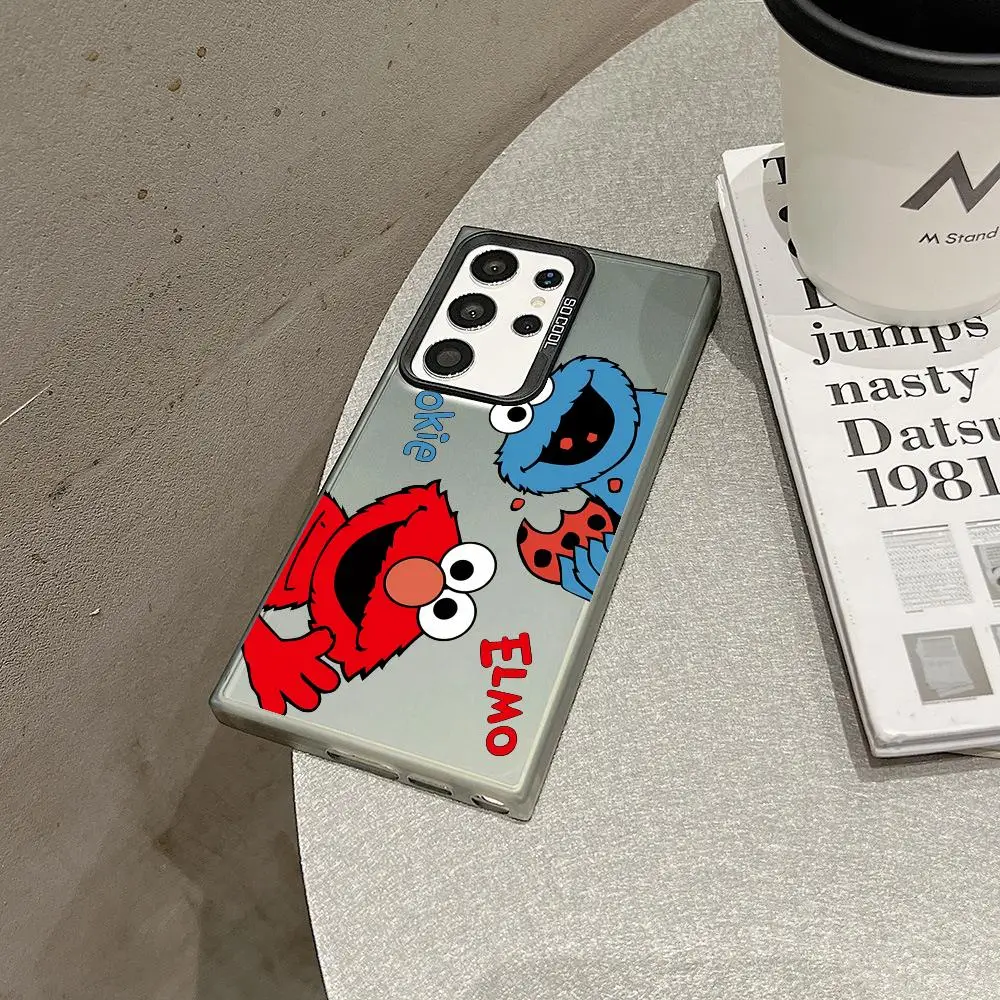 

Чехол для телефона S-Sesame S-Street для Samsung Galaxy S25 S24 S23 Ultra S22 Plus S20 A55, противоударный защитный чехол IMD