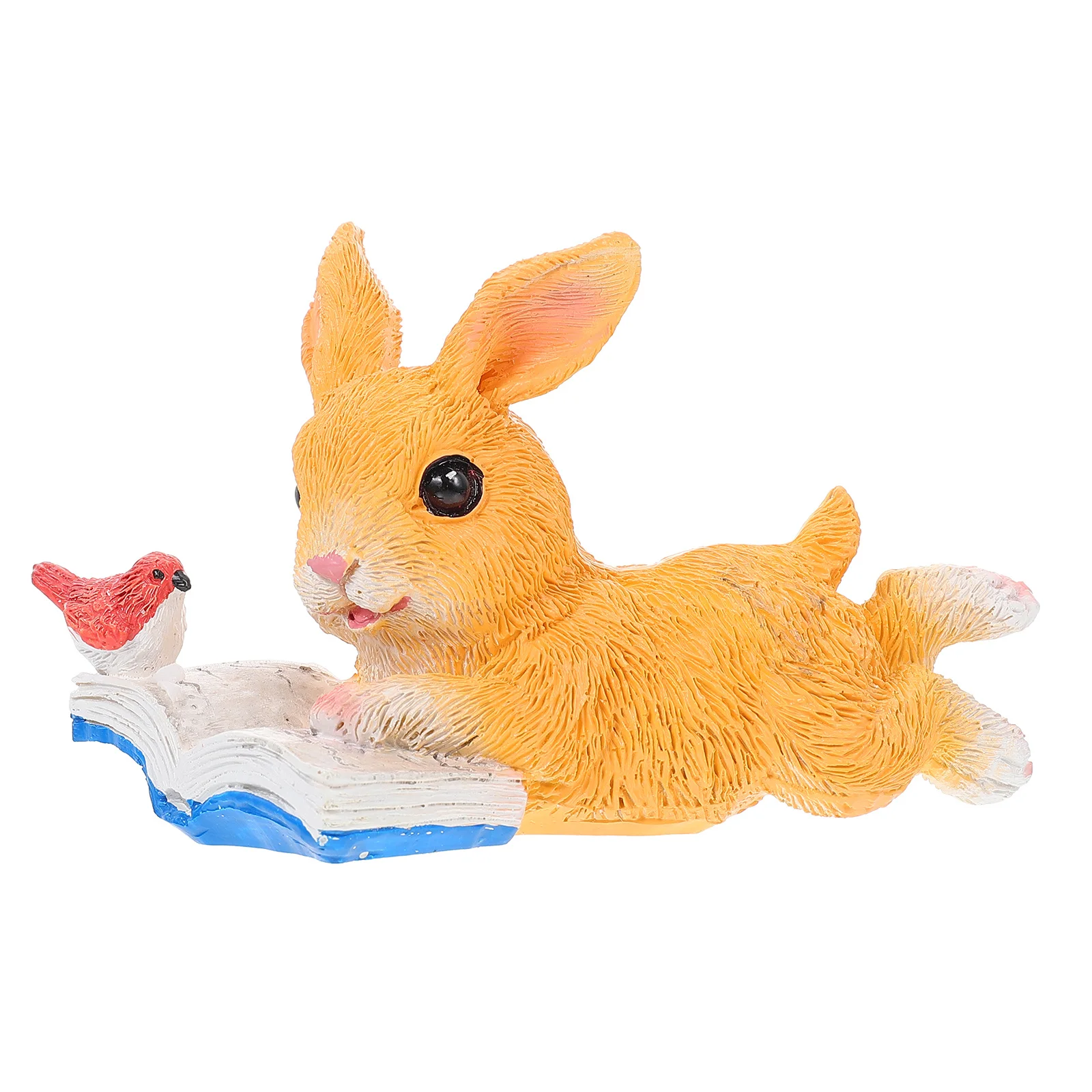 

Resin Bunny Garden Ornament Durable Small Rabbit Statue Lawn Courtyard Villa Decoration Resin Bunny Statue Garden Ornament