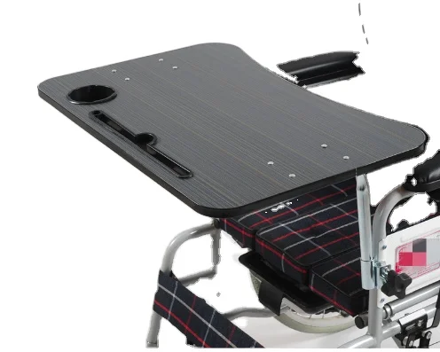 كرسي متحرك طبي طاولة طعام خشبية على السرير للأشخاص ذوي الإعاقة وكبار السن #1