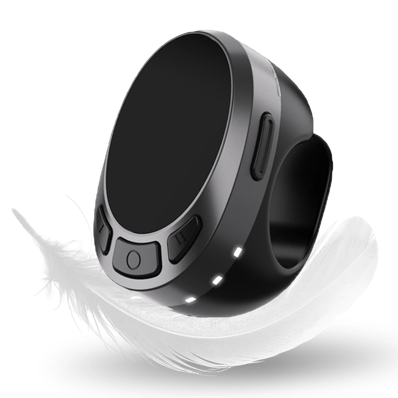 Bluetooth-compatible 5.3 Smart Touch Control Air Mouse Ring Finger Ring Mouse Wireless Page Turner for Phone Tablet Camera