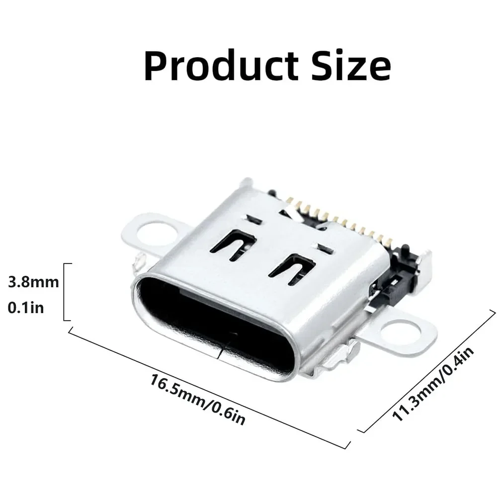 Puerto de carga de 10 piezas para Nintendo Switch, Conector de carga USB tipo C de repuesto