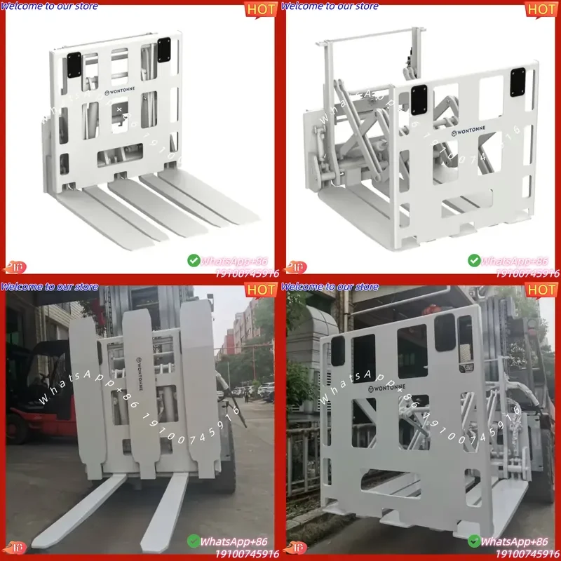 CE Certificate Impetus New Stainless Steel Forklift Attachments Multi-Purpose Push Ball & Roller Bearing 2000KG Load Capacity
