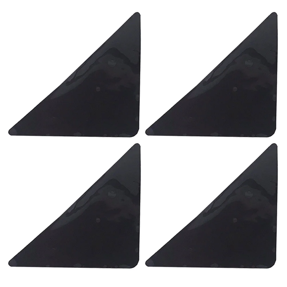 

4 Pcs Carpet Stickers Fixer Rug Sticky Corners Pad 1500X1100X020CM Non Slip Slipping Grippers Black Grips to Hold Place