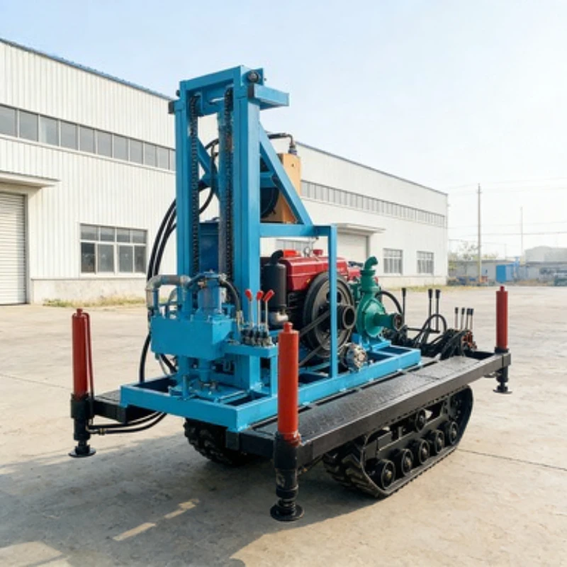 Compact Water Well Drilling Rig 60m 80m Portable Electric Borehole Machine Small Occupation Easy Installation
