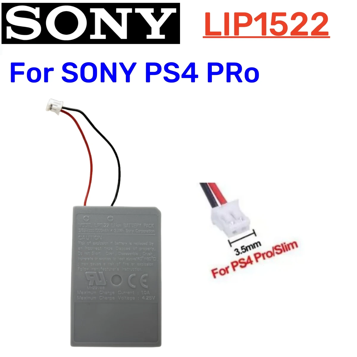 Battery For SONY PS4/ PS4 Pro Slim LIP1522 KCR1410 Dualshock 4 V1 V2 Wireless Controller Playstation GamePad Replace Battery