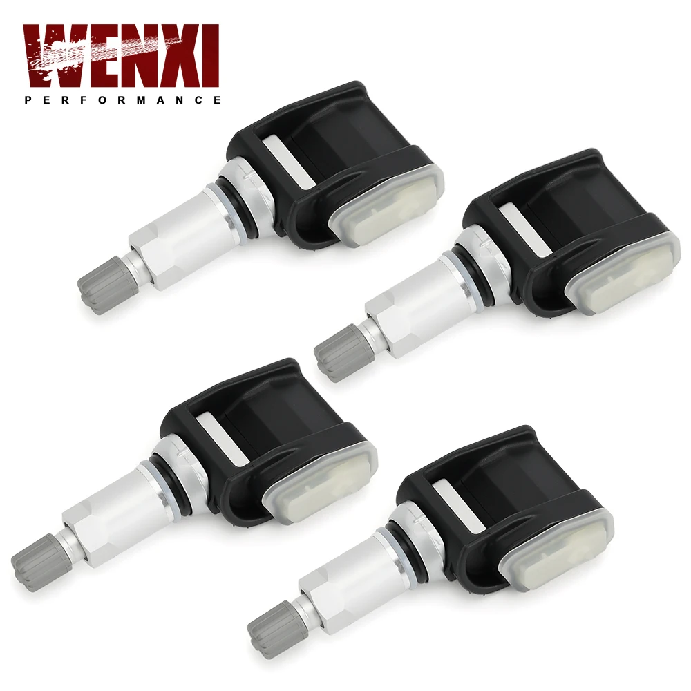

Set of 4 TPMS Sensors 433MHz Tire Pressure Monitor System Sensors For 19-25 GMC Chevy Cadillac Models w/ Trailering Package