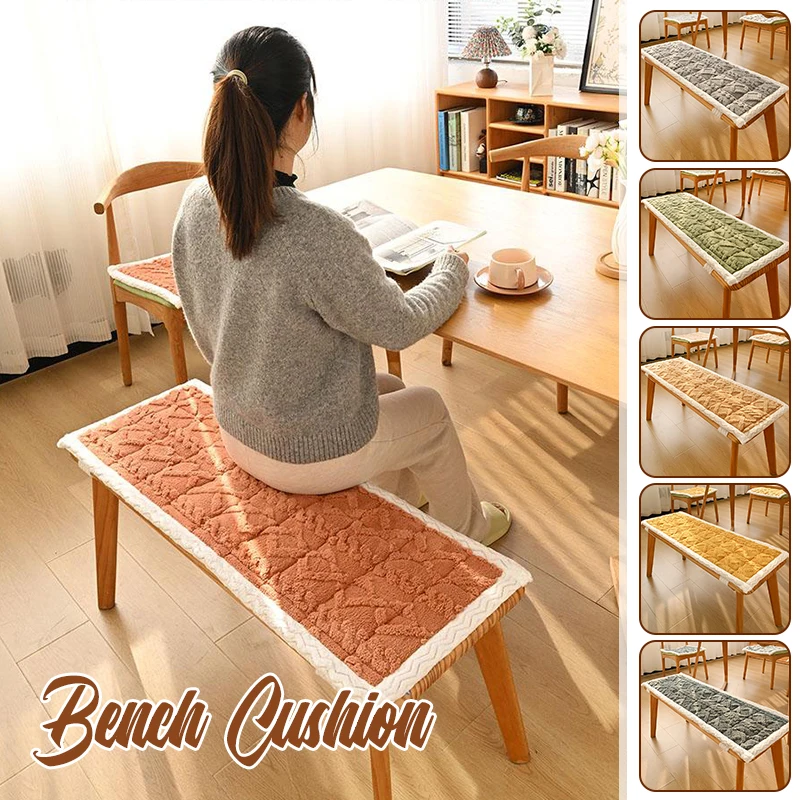 

Long Bench Cushions Plush Dining Chair Seat Pad Bay Window Decorative Cushion Garden Bench Patio Sofa Furniture Cushion