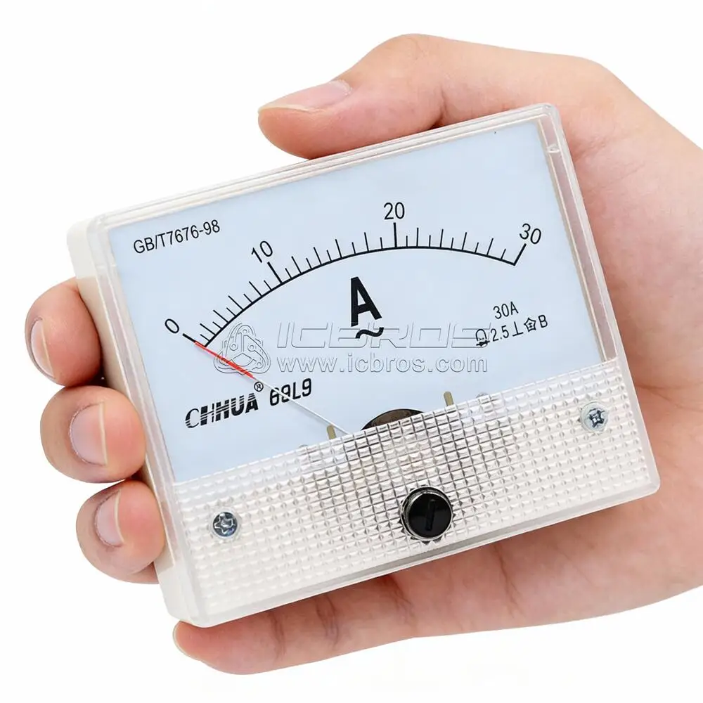 Instrument 69L9 Pointer AC Ammeter 1A 5A 10A 30A 50A 100A 300A 500A 80*65mm 80mm 30-5A 50-5A 100-5A 150-5A 300-5A