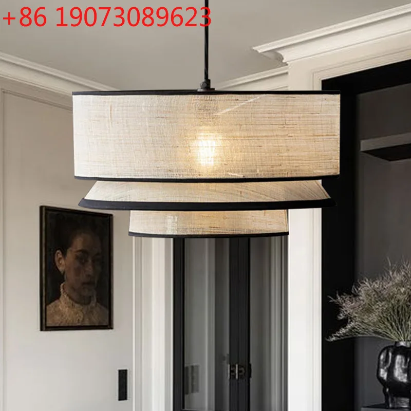 

Nordic Fabric Led Ceiling Pendant Lights Dining Living Room