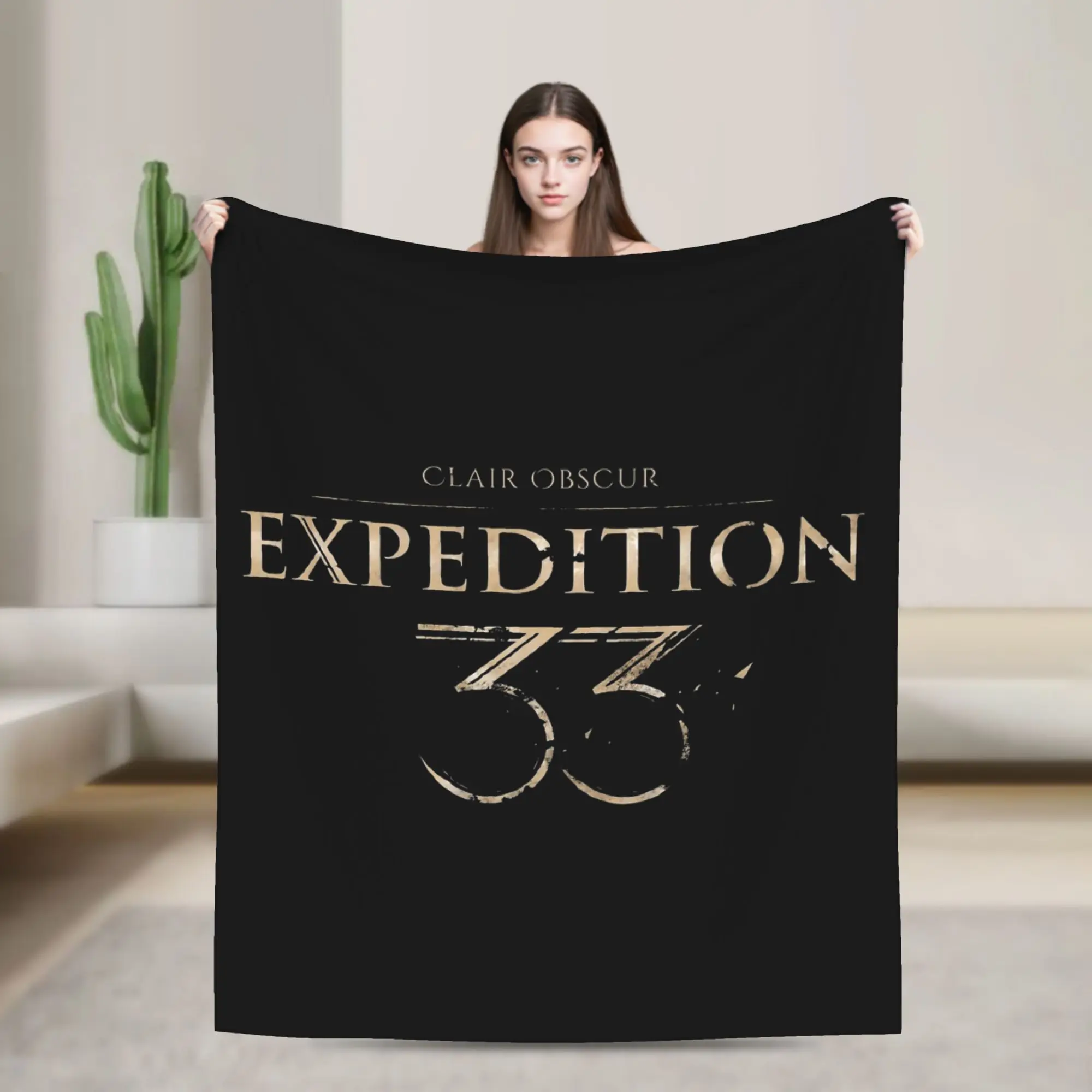 

Clair Obscur Expedition 33 Blankets Flannel Decoration Multifunction Soft Throw Blanket for Bed Car Rug Piece