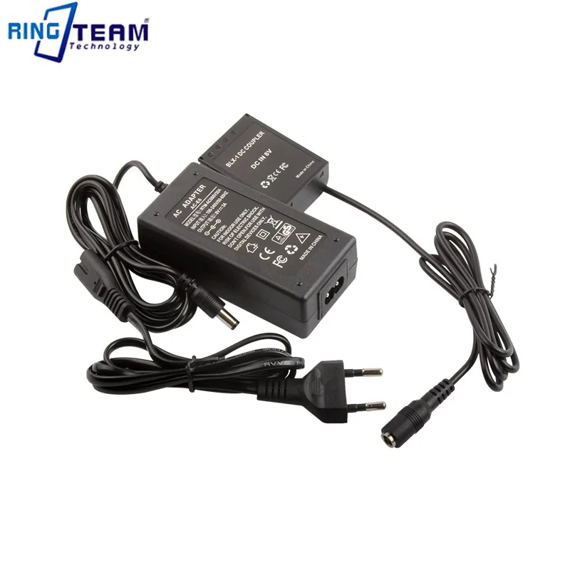BLX-1 dc acoplador blx1 manequim bateria + AC-E6 ace6 ac e6 adaptador de energia adequado para olympus om1 OM-1 micro câmera slr