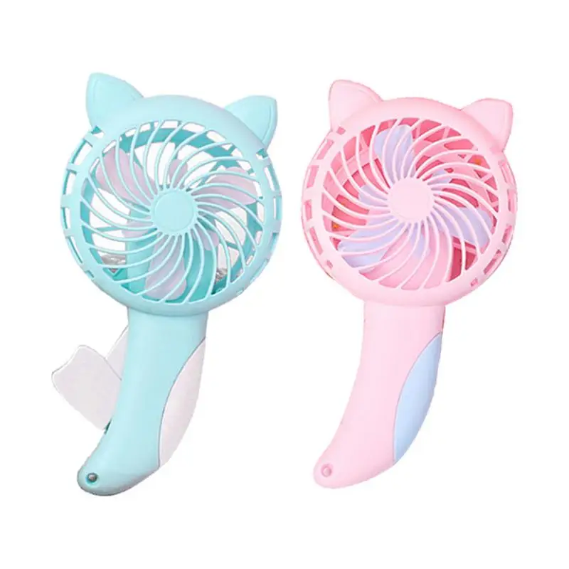 Manual Press Small Fan Personal Manual Mini Hand Cooling Summer Fan Portable Cute Design Hand Press Fan For Boys And Girls