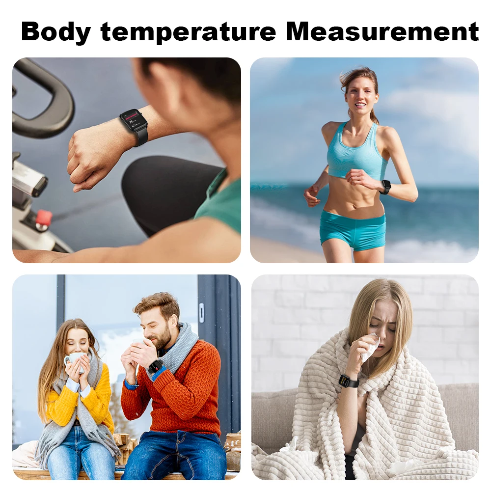 ساعة ذكية عصرية للنساء والرجال بلوتوث مكالمة DIY Watchface Whatsapp إشعار توقعات الطقس جهاز تعقب للياقة البدنية للموسيقى عن بعد