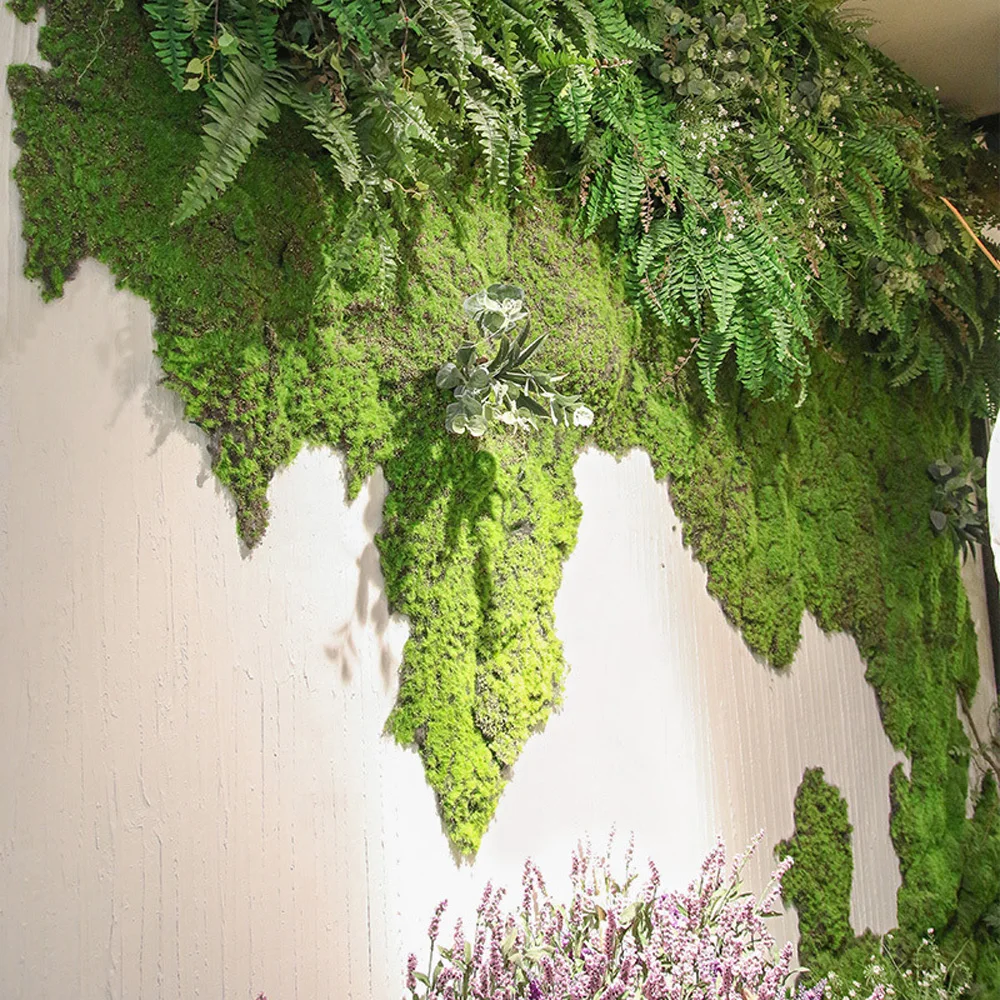 

1pcs Artificial Moss 8mm Thick 100*100cm For Home Bars KTV Shop Wall Decor Stylish Elegant Decorative Home Accessories